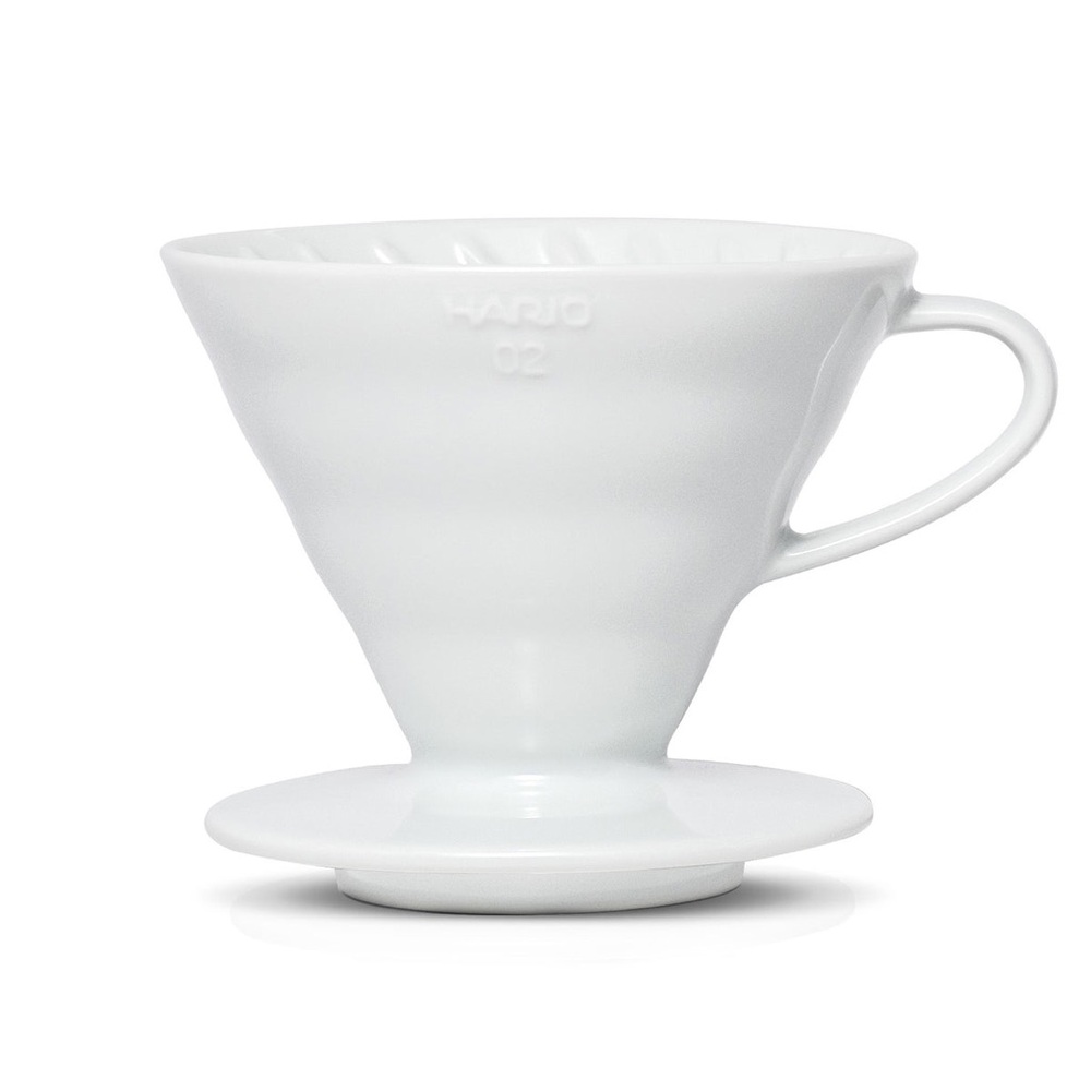 Hario V60 ceramic Coffee Dripper 02 White pour-over handmade in Japan nWOT